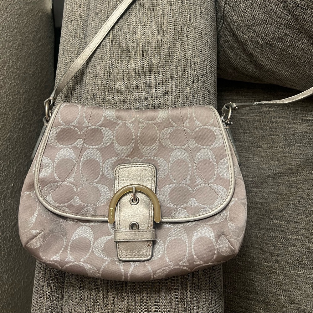 Coach SoHo Crossbody Bag silver